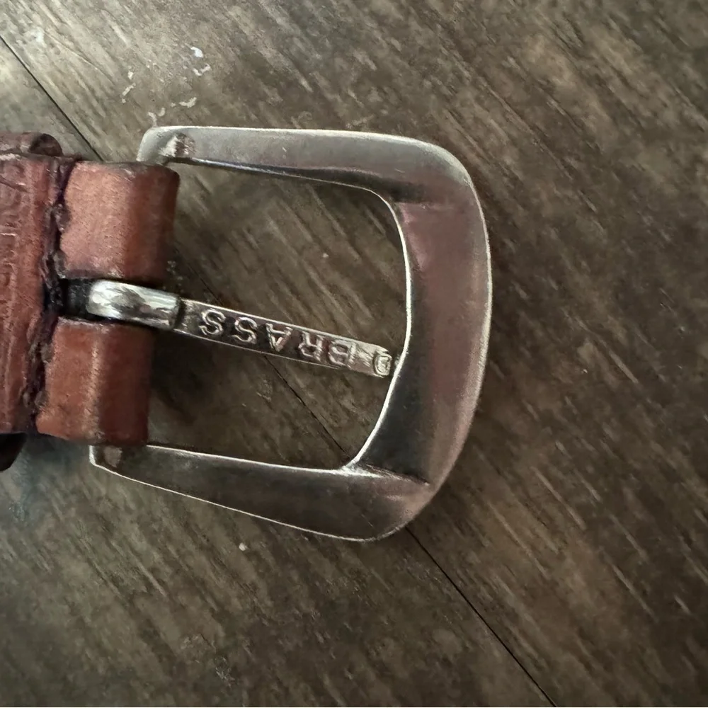 Capezio Women's Woven Leather Belt in Brown